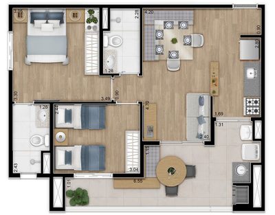 Apartamento, 2 quartos, 62 m² - Foto 4