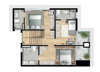 Cobertura, 3 quartos, 147 m² - Foto 1