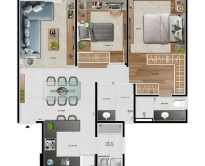 Cobertura, 2 quartos, 132 m² - Foto 3