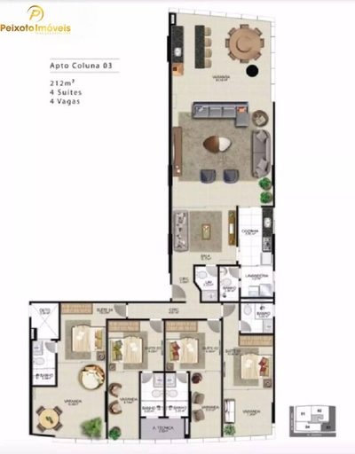 Apartamento, 4 quartos, 213 m² - Foto 3