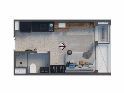 Apartamento, 1 quarto, 21 m² - Foto 1