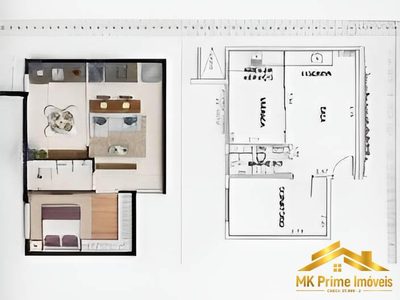 Apartamento, 1 quarto, 38 m² - Foto 2