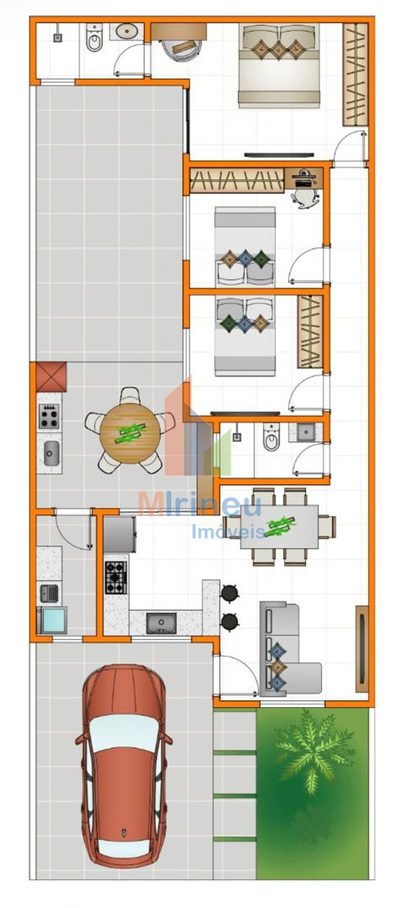 Casa, 3 quartos, 70 m² - Foto 2