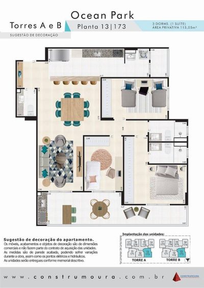 Apartamento, 3 quartos, 115 m² - Foto 2