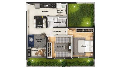 Apartamento, 2 quartos, 50 m² - Foto 4