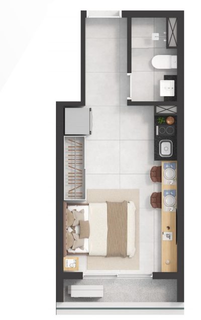 Apartamento, 1 quarto, 70 m² - Foto 4