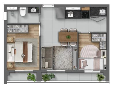 Apartamento, 2 quartos, 60 m² - Foto 1