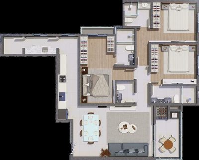 Apartamento, 2 quartos, 84 m² - Foto 4
