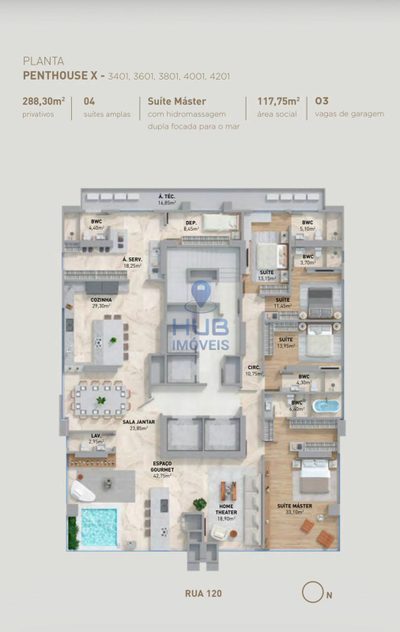 Apartamento, 5 quartos, 288 m² - Foto 4