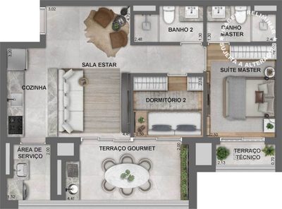 Apartamento, 2 quartos, 70 m² - Foto 4