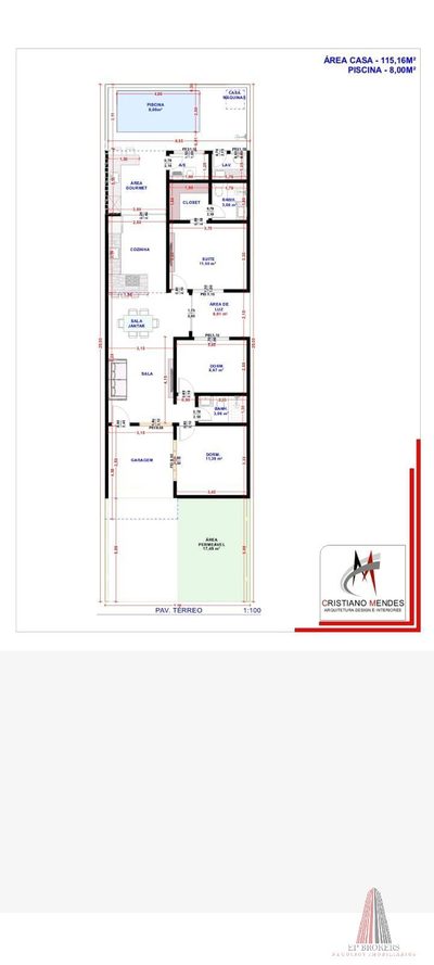 Casa, 3 quartos, 115 m² - Foto 2