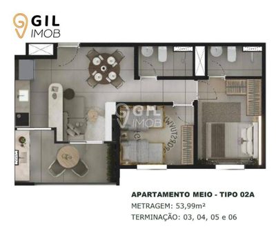 Apartamento, 2 quartos, 51 m² - Foto 1