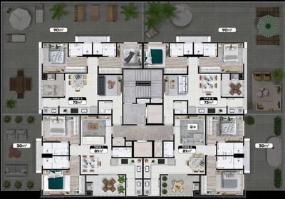 Apartamento, 2 quartos, 72 m² - Foto 1