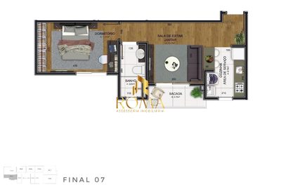 Apartamento, 1 quarto, 44 m² - Foto 2