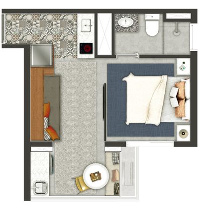 Kitnet-Studio, 18 m² - Foto 5