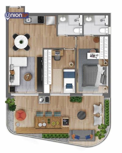Apartamento, 1 quarto, 43 m² - Foto 4