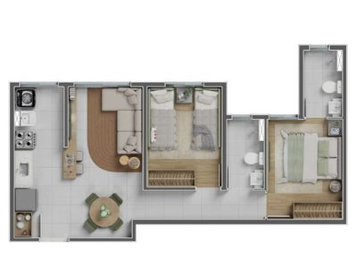 Apartamento, 2 quartos, 49 m² - Foto 4