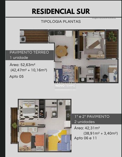 Apartamento, 2 quartos, 42 m² - Foto 2