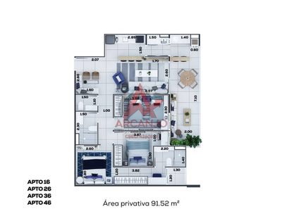 Apartamento, 3 quartos, 91 m² - Foto 5