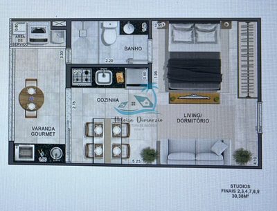 Apartamento, 1 quarto, 32 m² - Foto 2