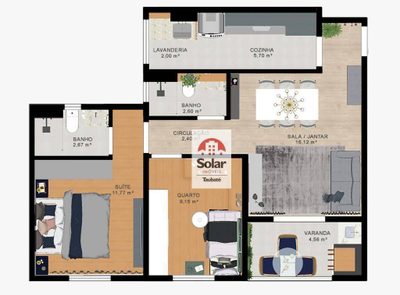 Apartamento, 2 quartos, 64 m² - Foto 5