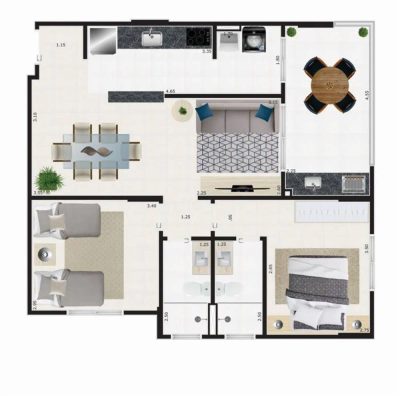 Apartamento, 2 quartos, 77 m² - Foto 4