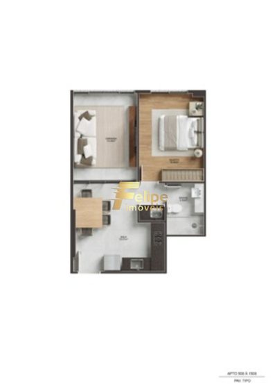 Apartamento, 1 quarto, 38 m² - Foto 2