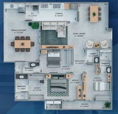 Apartamento, 3 quartos, 135 m² - Foto 5