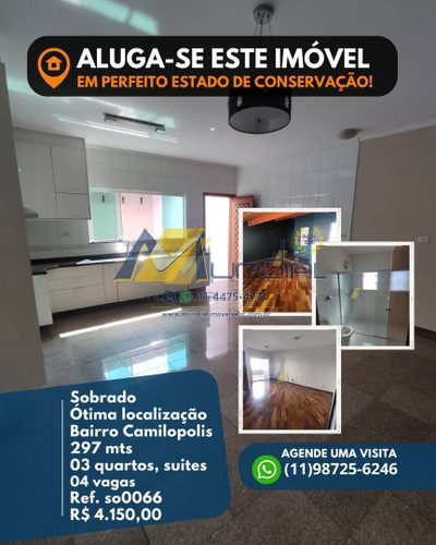 Sobrado, 3 quartos, 197 m² - Foto 1
