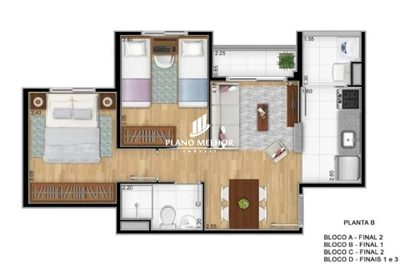 Apartamento, 2 quartos, 45 m² - Foto 5