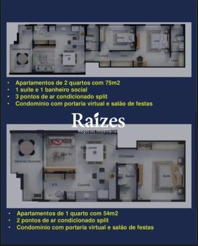 Apartamento, 2 quartos, 75 m² - Foto 2