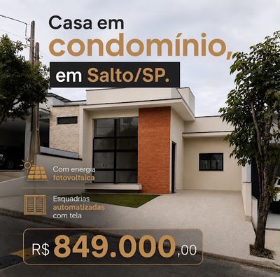 Casa de Condomínio, 3 quartos - Foto 1