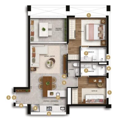 Apartamento, 1 quarto, 108 m² - Foto 5