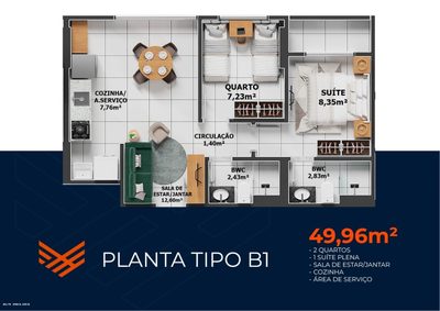 Apartamento, 3 quartos, 70 m² - Foto 2