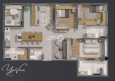 Apartamento, 2 quartos, 78 m² - Foto 3