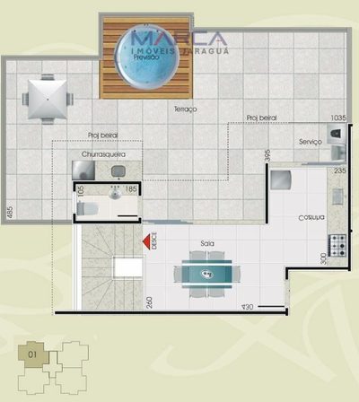 Cobertura, 4 quartos, 153 m² - Foto 3