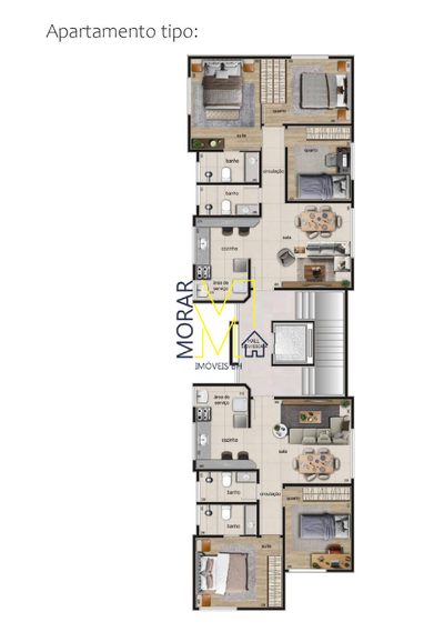 Apartamento, 3 quartos, 65 m² - Foto 2