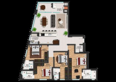 Apartamento, 4 quartos, 159 m² - Foto 3