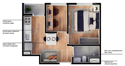 Apartamento, 1 quarto, 24 m² - Foto 5