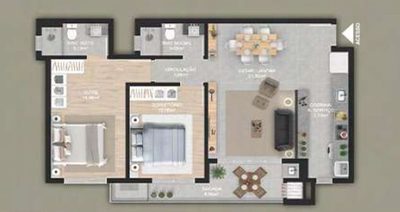 Apartamento, 2 quartos, 91 m² - Foto 3