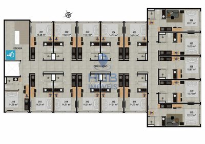 Apartamento, 1 quarto, 19 m² - Foto 2