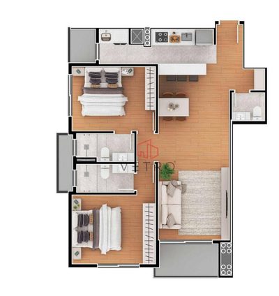 Apartamento, 2 quartos, 125 m² - Foto 2