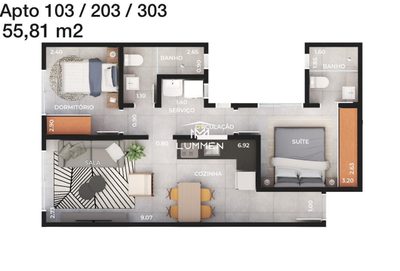 Apartamento, 2 quartos, 60 m² - Foto 5