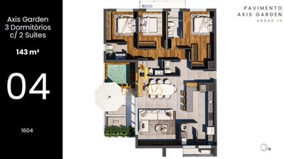 Apartamento, 3 quartos, 146 m² - Foto 2
