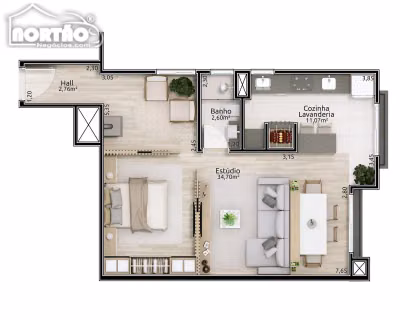 Casa, 2 quartos, 74 m² - Foto 3