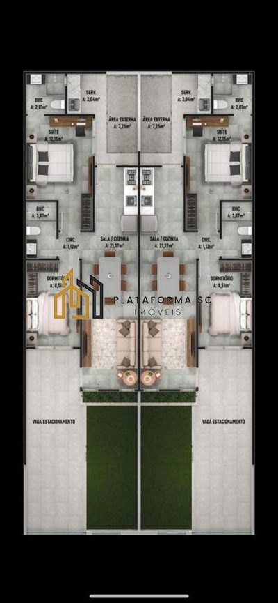 Casa, 2 quartos, 59 m² - Foto 4