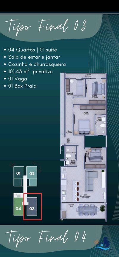 Apartamento, 4 quartos, 116 m² - Foto 4