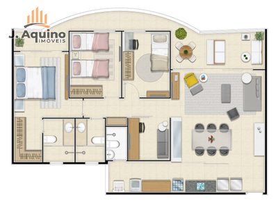 Apartamento, 3 quartos, 80105 m² - Foto 4