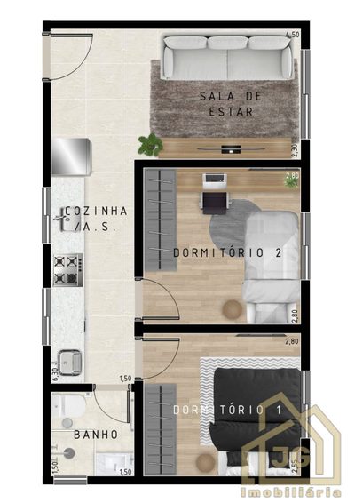 Cobertura, 2 quartos, 90 m² - Foto 1