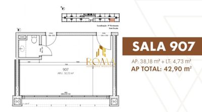 Sala-Conjunto, 42 m² - Foto 2